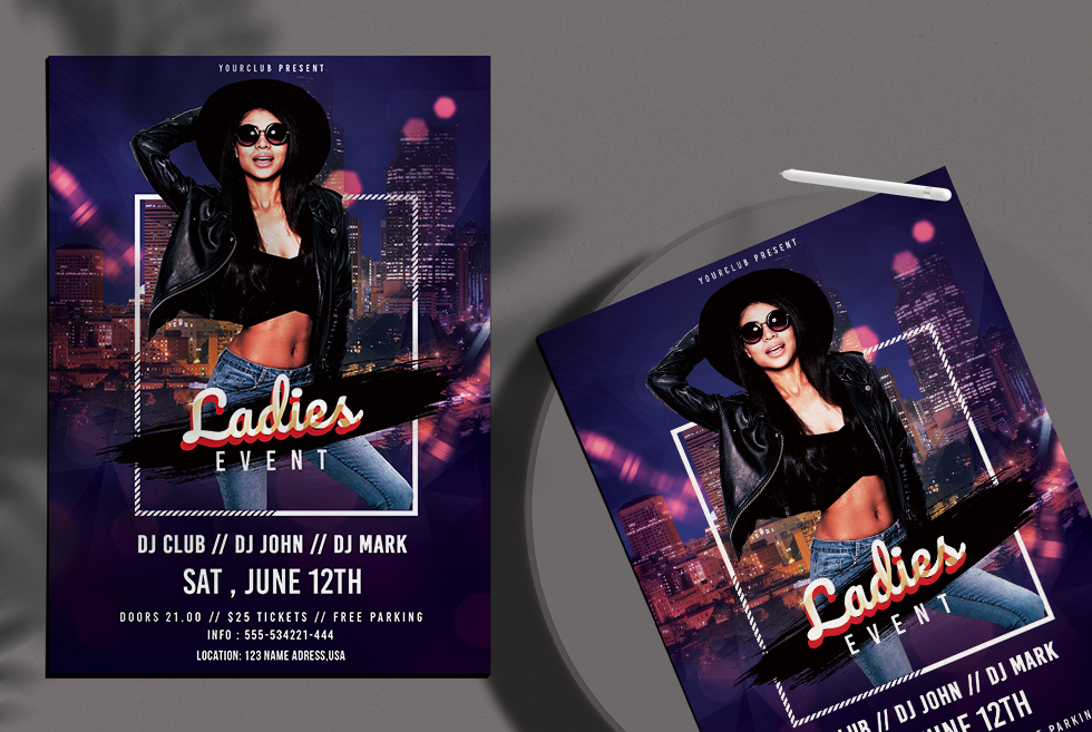 Ladies Event Free PSD Flyer Template