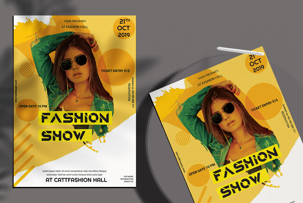 Fashion Show Free PSD Flyer Template