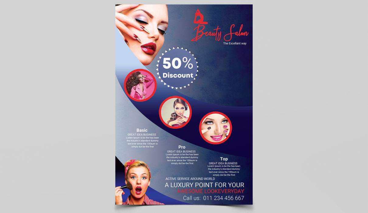 makeup beauty salon free psd flyer template studioflyers com salon flyers template free