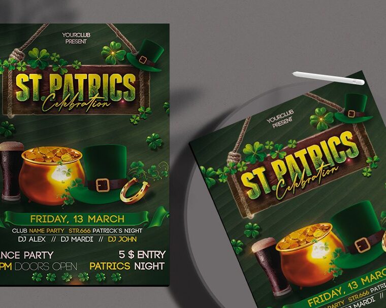 St Patricks Day - Flyer PSD Template