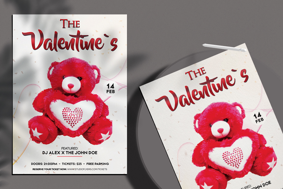 The Valentines Event Free PSD Flyer Template