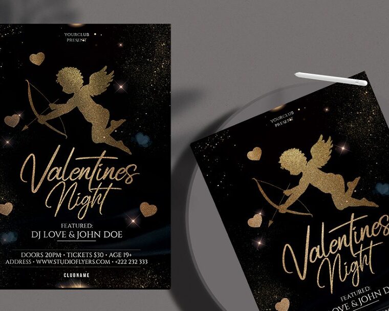 Valentine's - Elegant PSD Flyer