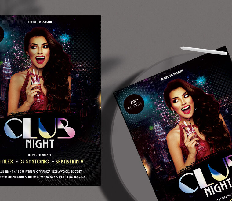 Club Night - PSD Flyer Template