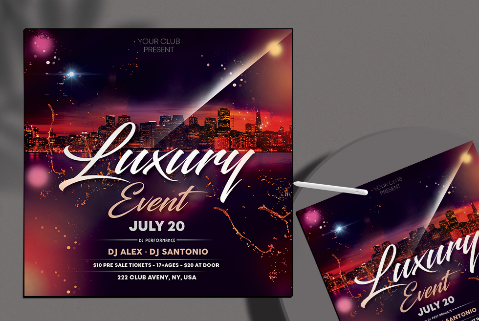Luxury Event Free PSD Flyer Template