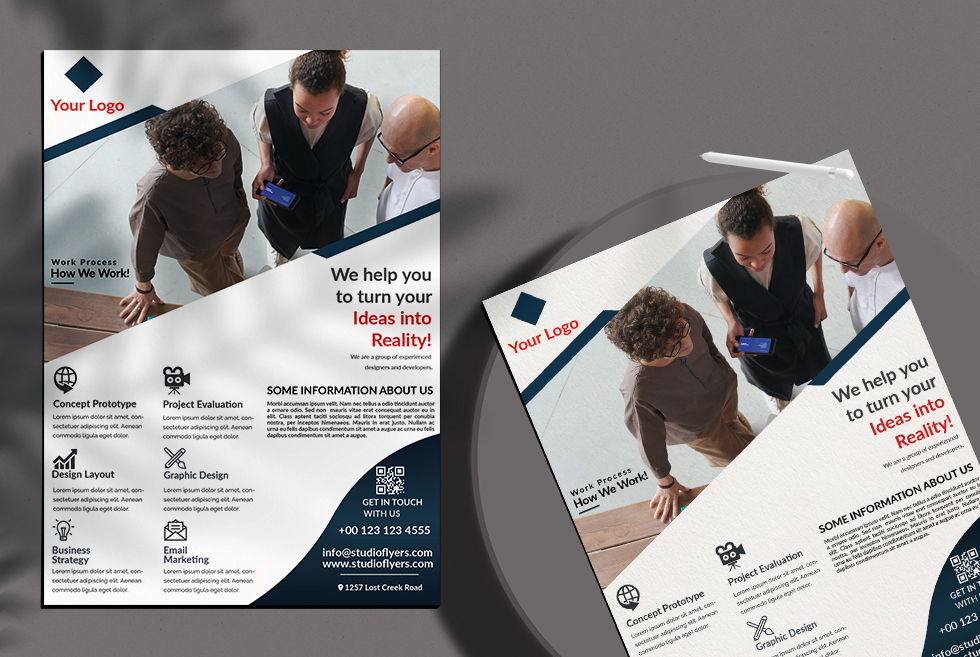 Corporate Business Free PSD Flyer Template