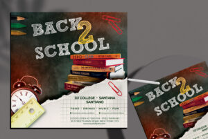 Back to School vol.2 Free PSD Flyer Template