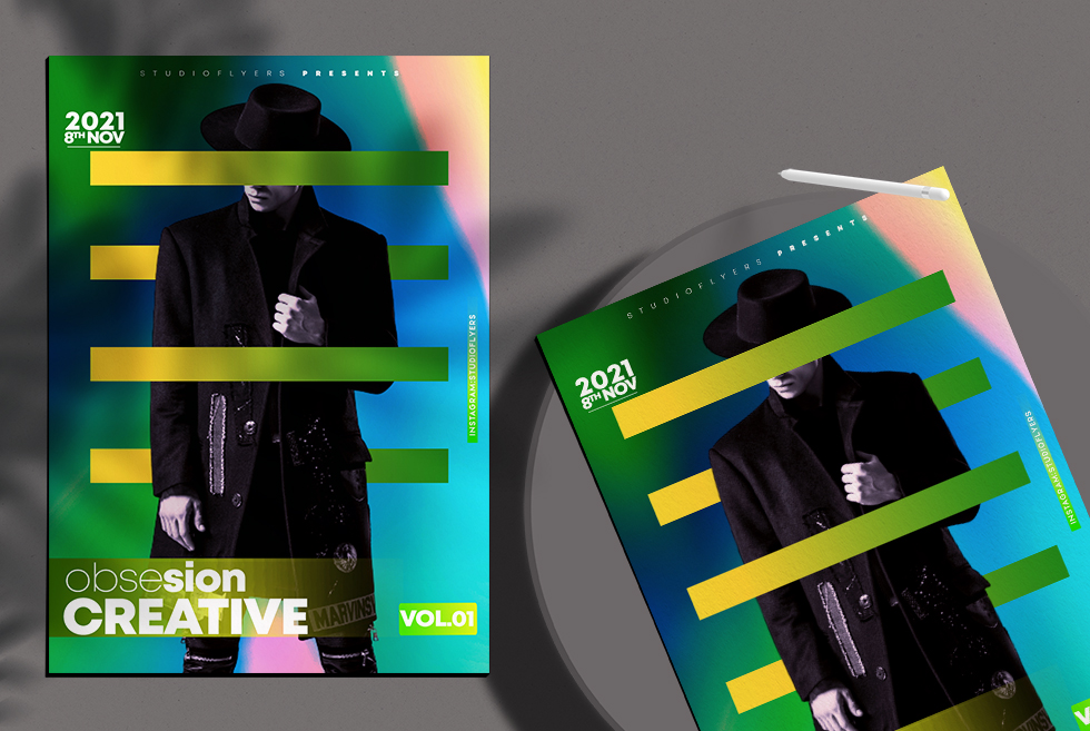 Obsesion Creative Vol.01 Free PSD Flyer Template