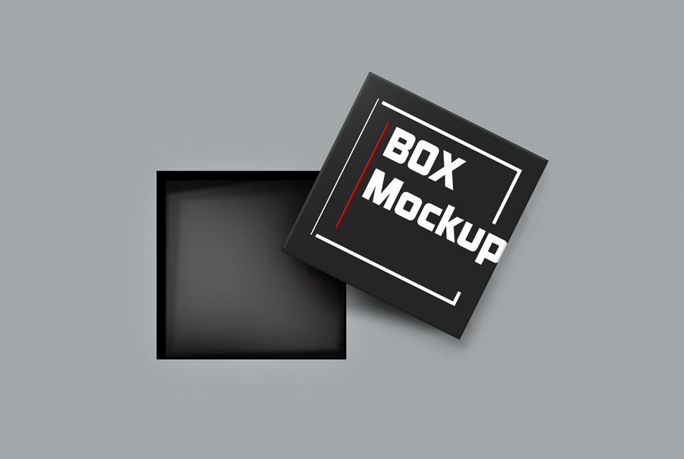 Gift Box Mockup Free PSD Template