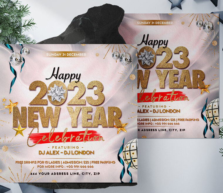 2023 New Year Instagram PSD Templates