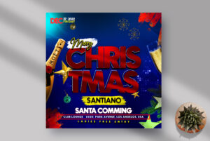 Christmas Party Instagram PSD Template