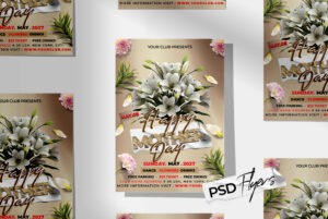 Happy Mother Day Flyer PSD Template