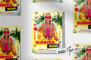 Summer Bash PSD Flyer Template