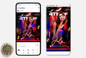 4th of July Event Instagram PSD Templates