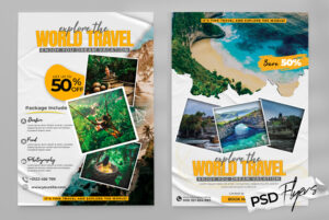 Explore The World Flyer PSD Template