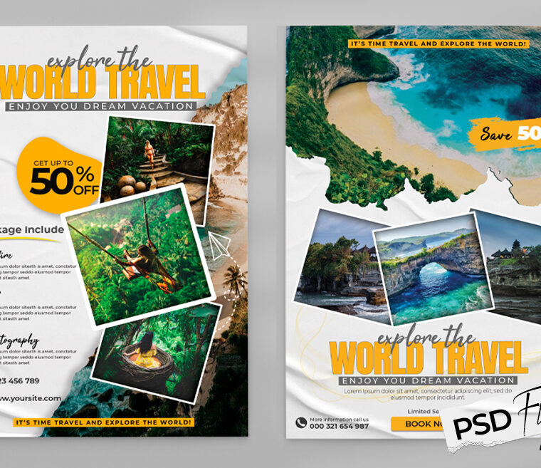 Explore The World Flyer PSD Template